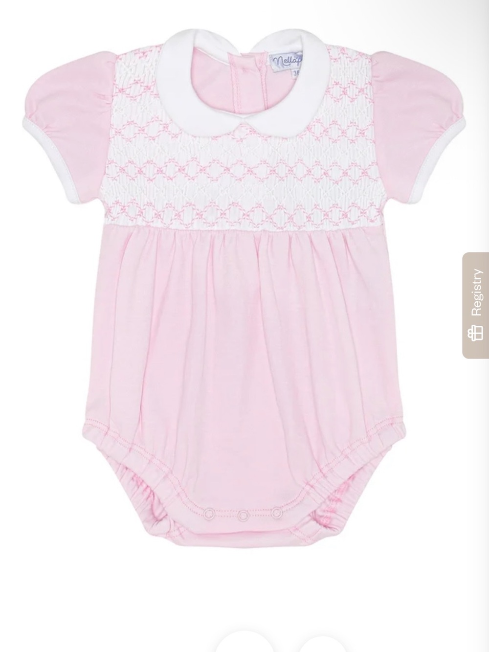 Signature Smocked Girls Bubble 9-12 months
